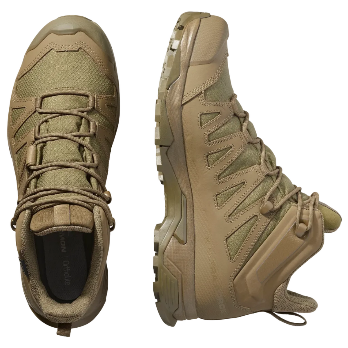 SALOMON chaussures tactiques X Ultra Forces Mid GTX coyote/coyote