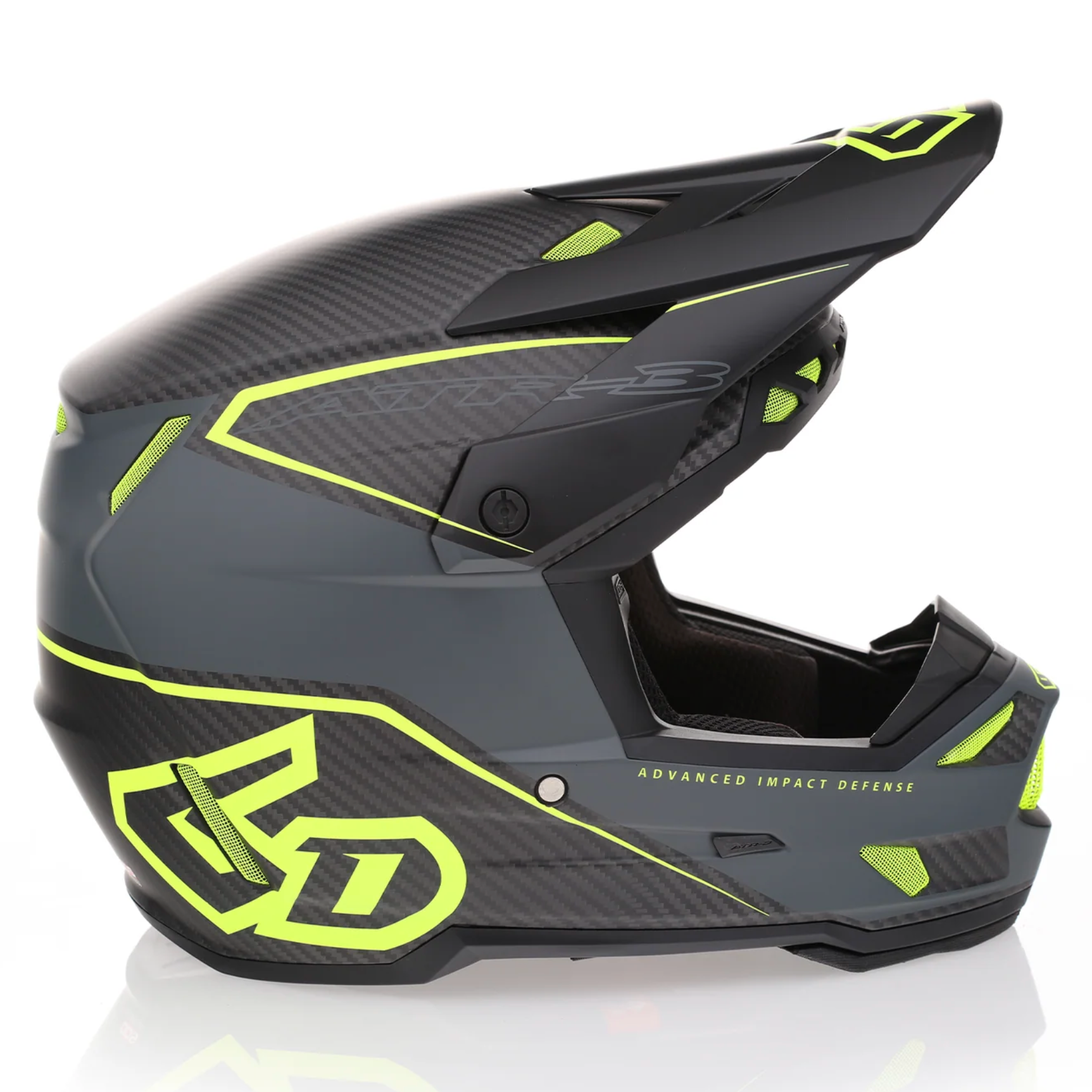 Casque 6D ATR-3 Zone FIM jaune mat