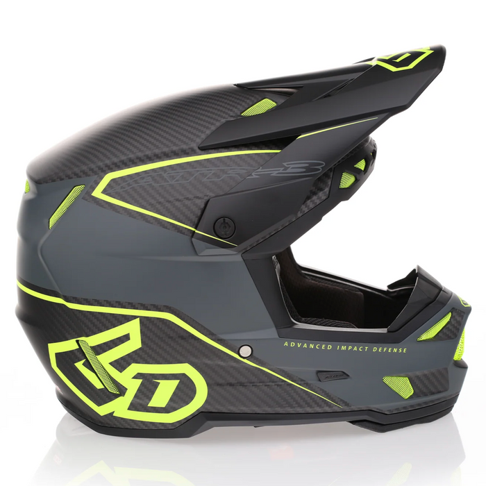 Casque 6D ATR-3 Zone FIM jaune mat