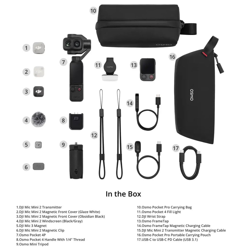 DJI-kamera Osmo Pocket 4P Vlog Combo