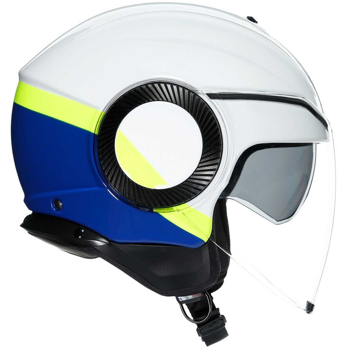 AGV kiiver Orbyt Block valge/sinine/kollane