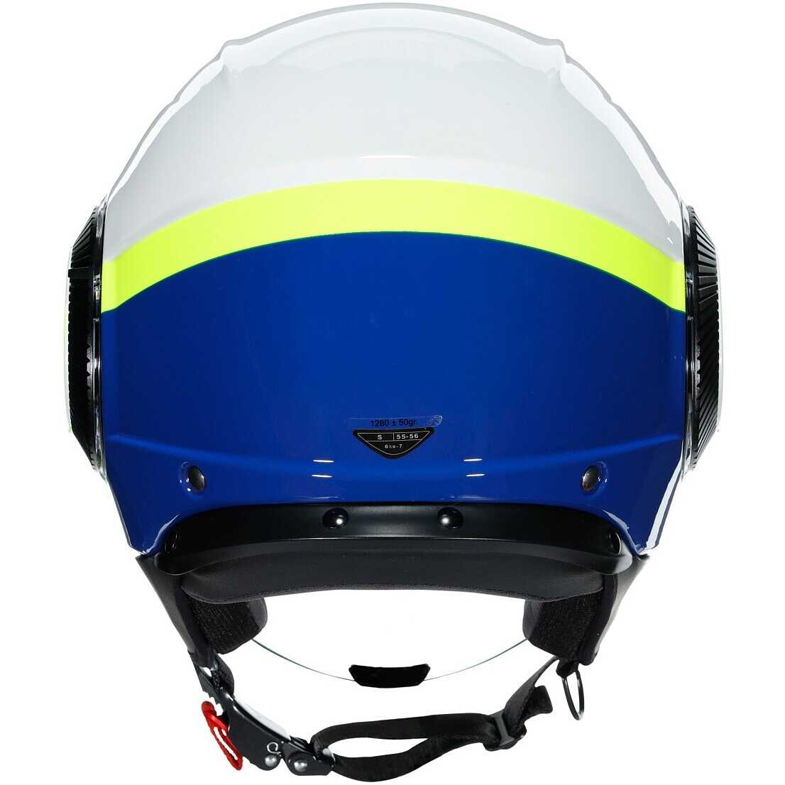 AGV kiiver Orbyt Block valge/sinine/kollane
