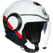 Casco AGV Orbyt Block bianco perla/blu/rosso