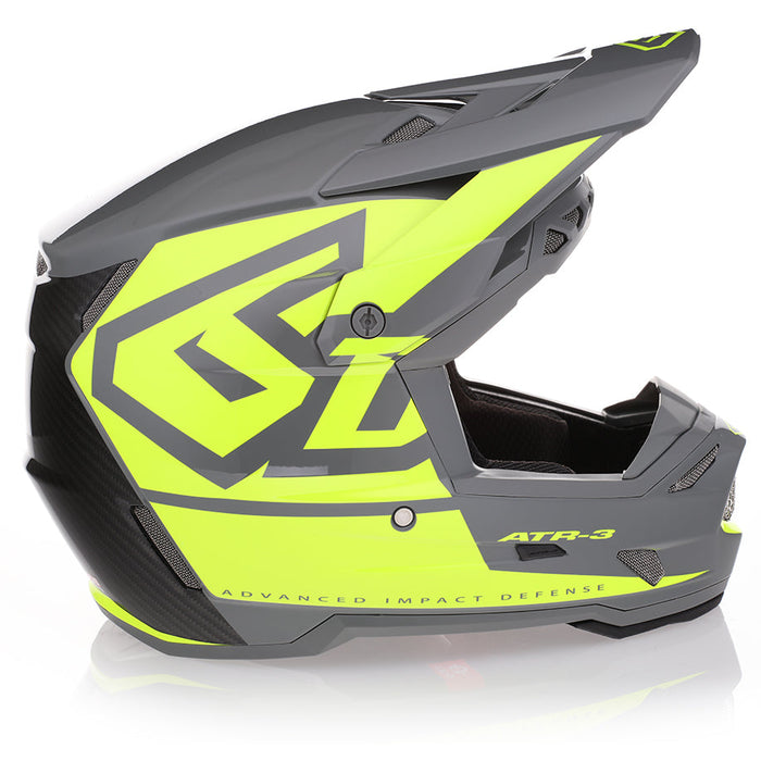 6D Helm ATR-3 Hex Glanz Neongelb