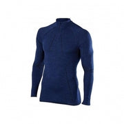 Maglia termica FALKE LS Zip MW blu S