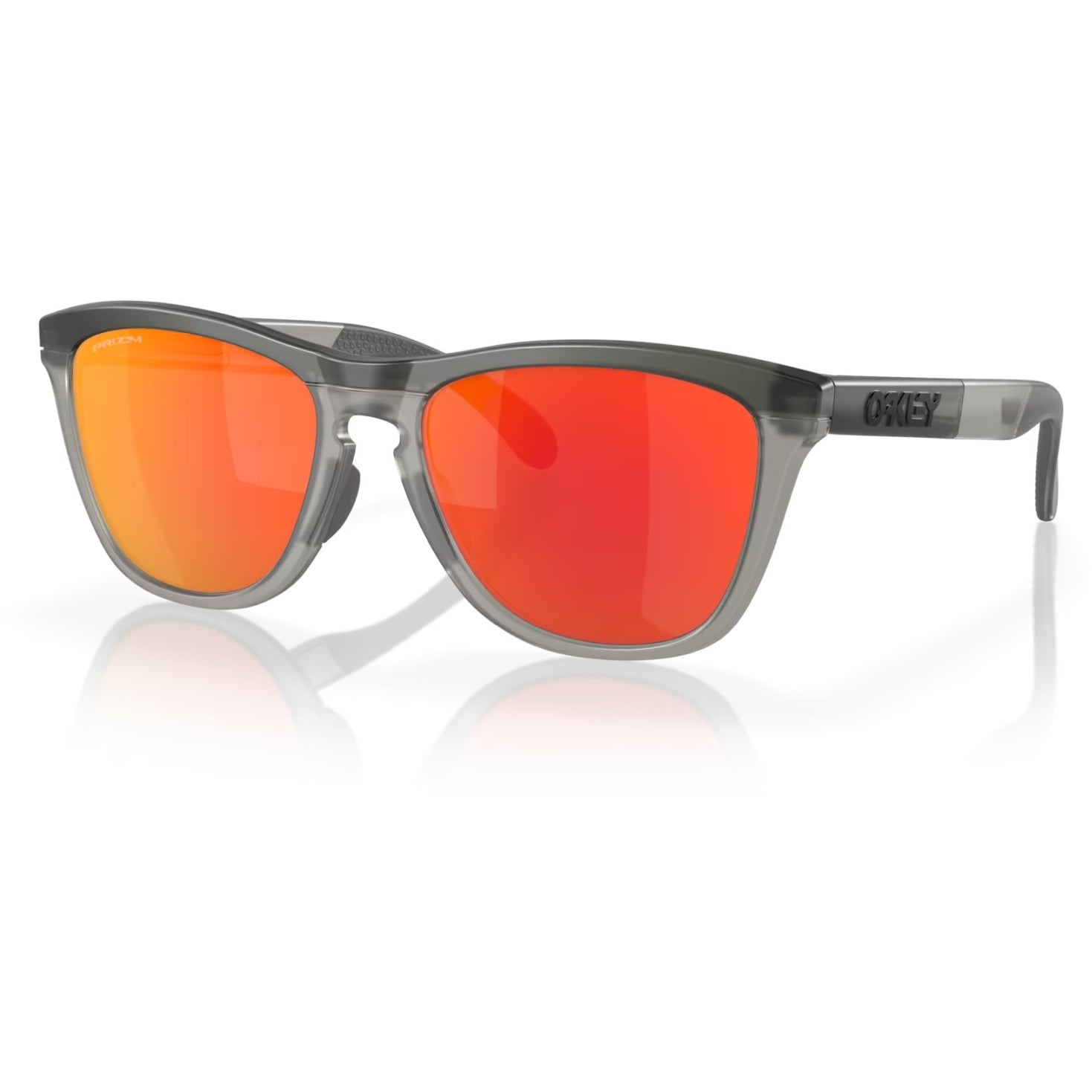 OAKLEY solbriller Frogskins Range mat grå røg med prizm ruby