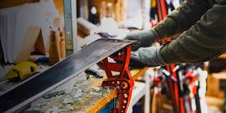Skier- und Snowboardbrett-Wartung