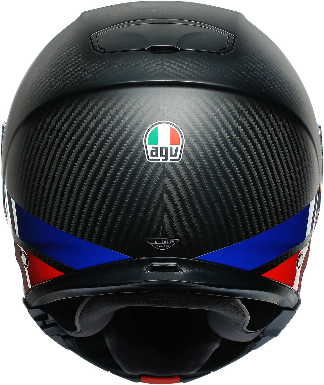 AGV kiiver Sportmodular süsinikkiust punane/sinine