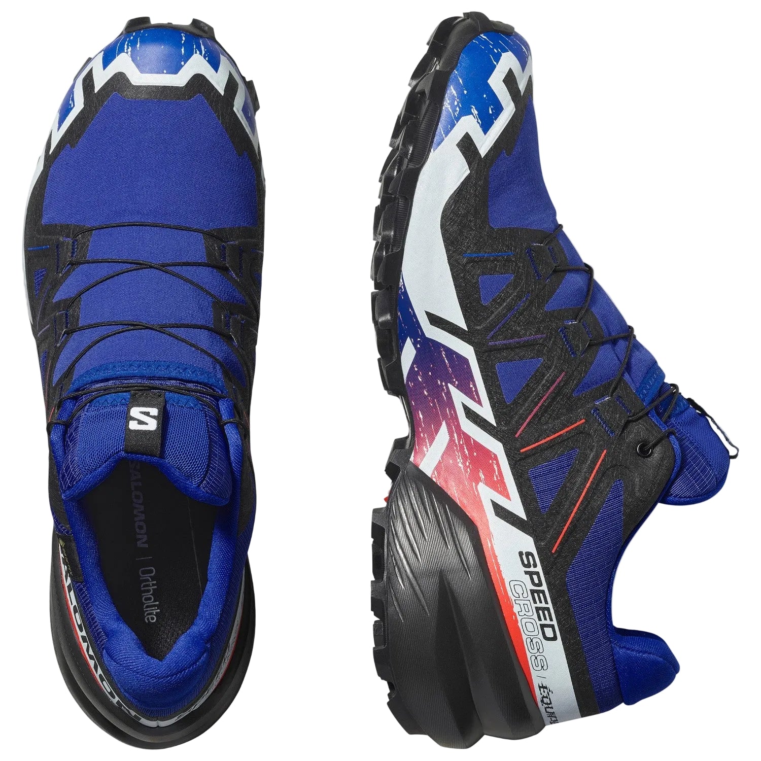 Chaussures SALOMON Speedcross 6 GTX Équipe surf the web/rouge flamboyant/blanc