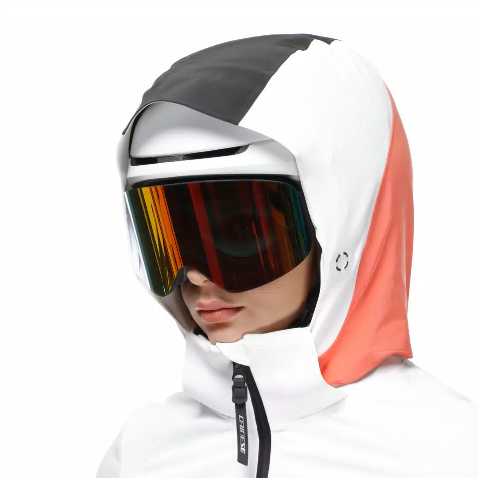 DAINESE striukė Speed Demon Lab Domeair Pro WMN balta/tempta limo/koralo spalvos